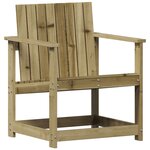 vidaXL Chaise de jardin 62x56x77 cm bois de pin imprégné