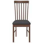 vidaXL Chaises à manger coussins 2 Pièces marron bois massif caoutchouc