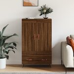 vidaXL Buffet haut chêne marron 69 5x31x115 cm bois d'ingénierie