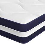 vidaXL Matelas à ressorts ensachés dureté moyenne 200x200 cm