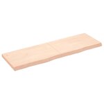 vidaXL Étagère murale 160x50x(2-6) cm bois de chêne massif non traité