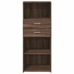 vidaXL Buffet haut chêne marron 50x42 5x124 cm bois d'ingénierie