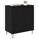vidaXL Buffet Chêne noir 60 x 35 x 70 cm Bois d'ingénierie