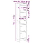 vidaXL Bibliothèque Sonoma 80 x 30 x 155 cm Bois d'ingénierie