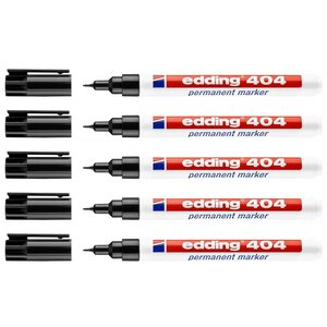 Marqueur Permanent 404 Noir Pointe Ultrafine 0 75 mm x 5 EDDING