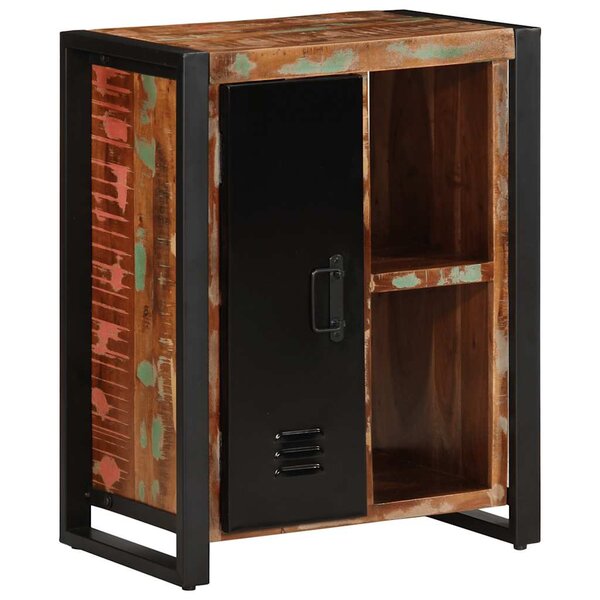 vidaXL Buffet multicolore 55x35x70 cm bois massif récupération