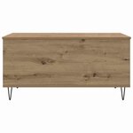 vidaXL Table basse chêne artisanal 90 x 44.5 x 45 cm Bois d'ingénierie