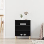 Buffet vidaXL Noir en Chêne 57x35x70 cm en Bois d'ingénierie