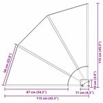 vidaXL Écran de confidentialité pour balcon Vert foncé 115 x 115 cm