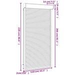 vidaXL Volet roulant aluminium 110x220 cm blanc