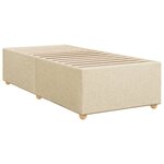 vidaXL Cadre de lit sans matelas crème 100x200 cm tissu