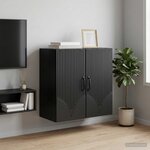 vidaXL Armoire Murale 59 x 31 x 60 cm Bois d'ingénierie Noir