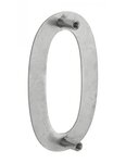 THIRARD - Chiffre 0 à visser  inox  H.100mm - THIRARD