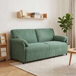 vidaXL Sofa 3 places Vert Mer 198 x 83 x 95 cm Velours