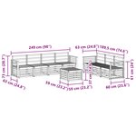 vidaXL Ensembles de canapés 8 pc