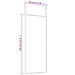 vidaXL Miroir de porte Doré 30x80 cm Verre et aluminium