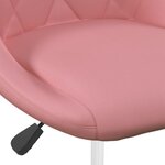 vidaXL Chaises pivotantes à manger lot de 2 Rose Velours