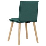 vidaXL Chaises à manger lot de 4 vert foncé tissu