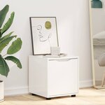 vidaXL Cabinet de salle de bain Blanc brillant 40 5 x 40 x 44 cm