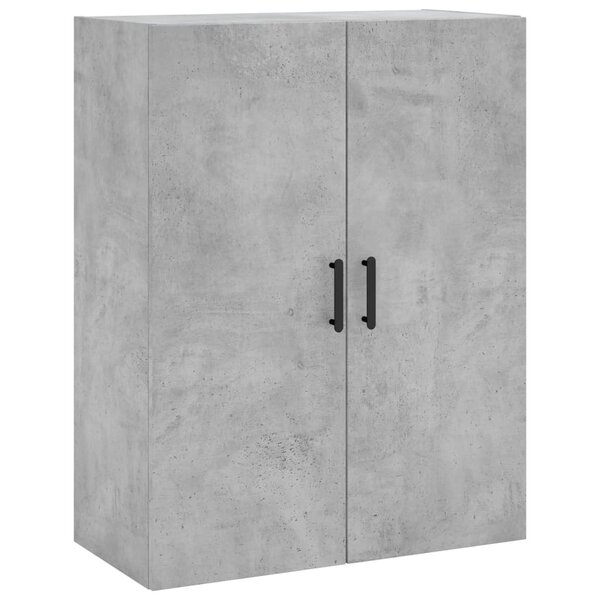 vidaXL Armoire murale gris béton 69 5x34x90 cm