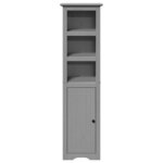vidaXL Armoire de salle de bain BODO gris 44x30x160 cm