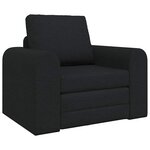vidaXL Canapé-Lit Noir 98 x 71 x 83 cm tissu