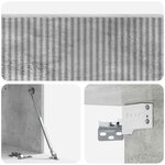 vidaXL Meuble TV mural 98 x 31 x 30 cm Gris béton Bois d'ingénierie