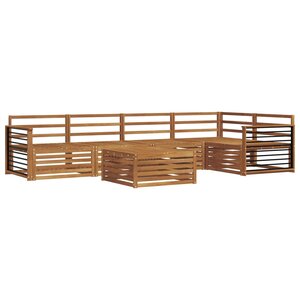 vidaXL Ensemble de canapés d'extérieur 6 pc Naturel