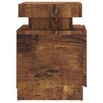vidaXL Table de chevet chêne fumé 45x35x52 cm Bois d'ingénierie