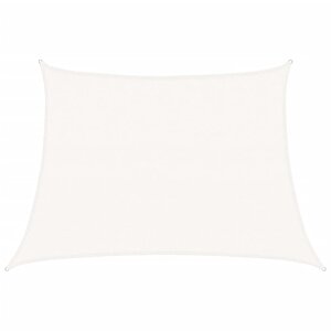 vidaXL Voile d'ombrage 160 g/m² Blanc 4/5x3 m PEHD