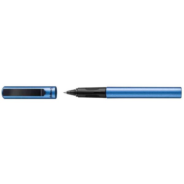 Stylo roller pina colada  bleu métallisé pelikan