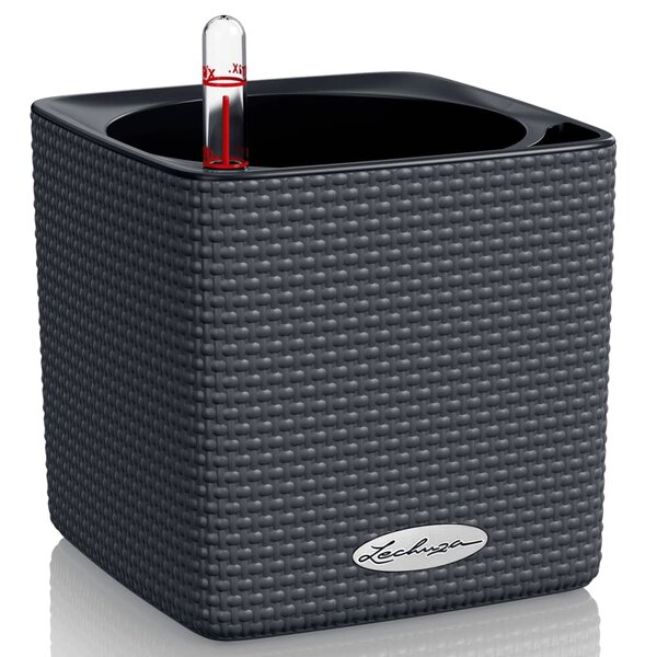 Lechuza jardinière de table cube color 14 all-in-one anthracite