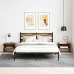 vidaXL Cabinet de chevet Bois ancien 40 x 40 x 30 cm Bois d'ingénierie