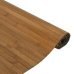 vidaXL Tapis rectangulaire marron 100x100 cm bambou