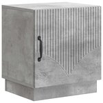 vidaXL Table de chevet 2 Pièces Gris Béton 43 x 34 5 x 47 cm