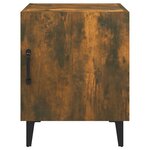 vidaXL Tables de chevet 2 Pièces Chêne fumé Bois d'ingénierie