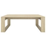 vidaXL Table basse Chêne sonoma 100x100x35 cm Bois d'ingénierie