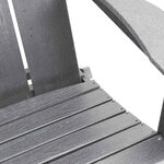 vidaXL Chaise Adirondack pliante Gris clair 80 5 x 74 5 x 92 cm HDPE