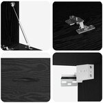 vidaXL Meuble mural Chêne noir 100 x 36.5 x 35 cm Bois d'ingénierie