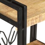 vidaXL Bibliothèque à 3 niveaux 60x30x80 cm Bois de manguier massif