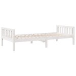 vidaXL Lit pour enfants sans matelas blanc 90x200cm bois de pin massif