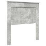 vidaXL Lit de Rangement Gris béton 90 x 190 cm Bois d'ingénierie