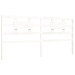 vidaXL Cadre de lit sans matelas blanc 200x200 cm bois massif de pin