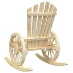 vidaXL Chaise à bascule Adirondack bois de sapin massif