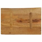 vidaXL Dessus de table 70x40x2 5 cm bord vivant bois massif manguier