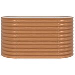 vidaXL Jardinière surélevée Marron 160 x 80 x 81 cm Acier