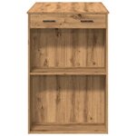 vidaXL Table de bar chêne artisanal 102x70x103 5 cm bois d'ingénierie