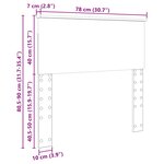 vidaXL Tête de lit avec tête de lit Chêne brun 75 cm Bois d'ingénierie