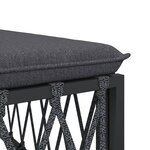 Salon de jardin meuble d'extérieur ensemble de mobilier 7 pièces avec coussins anthracite acier 02_0017067