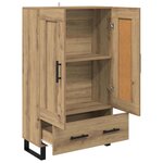 vidaXL Haut Armoire avec tiroir Chêne artisanal 69 5 x 31 x 115 cm